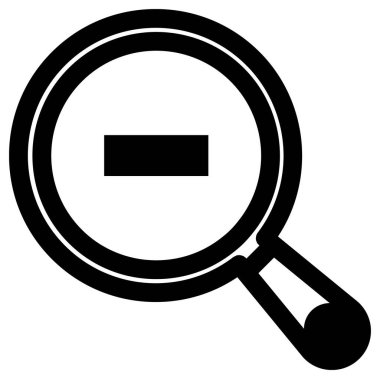 Büyüteç koyu simge, vektör illüstrasyonunu büyüt