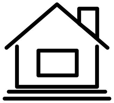 ev satırı vektör simgesi  