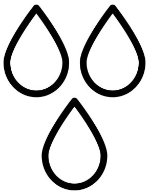 damla siyah ve beyaz vektör çizimi