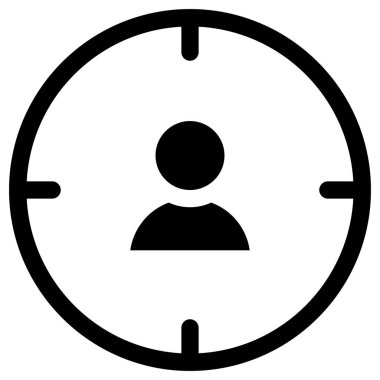 Basit ve minimalist polis vektör simgesi