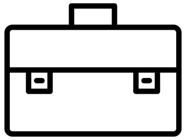 Basit ve minimalist finansman beyaz üzerine cesur vektör simgesi