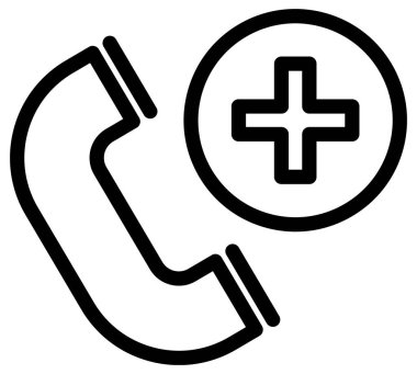 telefon arama simgesi, vektör illüstrasyonu