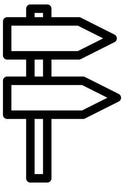 İşaret iletisi vektörü falt simgesi.