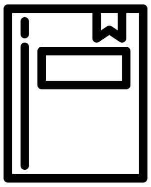 Beyaz arkaplanda alışveriş ve eğitim vektörü simgesi