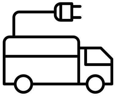 Beyaz üzerine basit ve minimalist ekoloji çizgi vektör simgesi