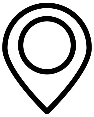 Basit minimalist dağıtım, sevkiyat, lojistik cesur vektör simgesi