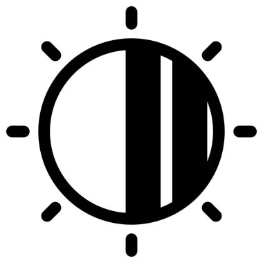 Beyazın üzerine basit ve minimalist parti vektör simgesi