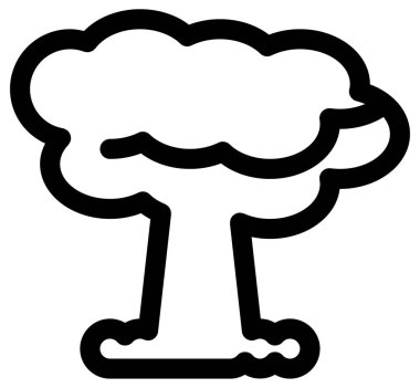 Beyaz üzerine basit ve minimalist ekoloji vektör simgesi