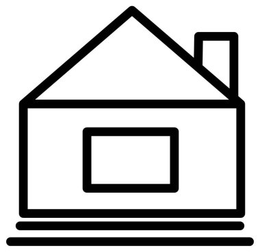 ev satırı vektör simgesi  