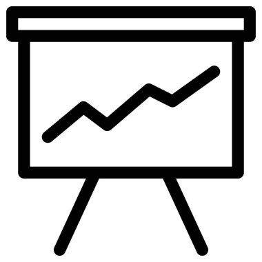 sunum simgesi vektör illüstrasyonu