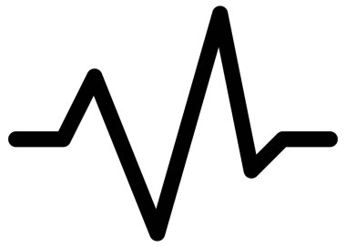 Beyaz arkaplanda basit ve minimal sağlık ve tıp vektörü simgesi