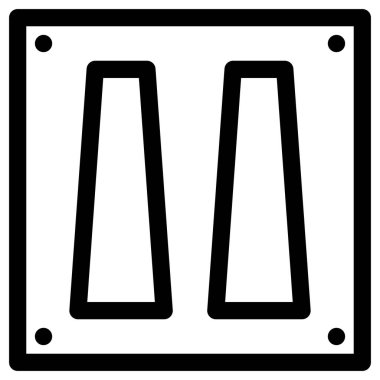 Beyaz arkaplanda izole edilmiş simgeyi duraklat 