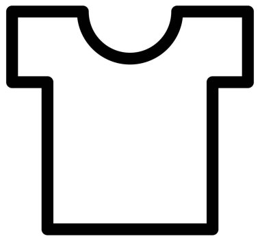shirt vektör çizgisi simgesi