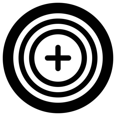 Basit ve minimalist finansman beyaz üzerine cesur vektör simgesi