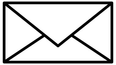 Posta simgesinin vektör illüstrasyonu