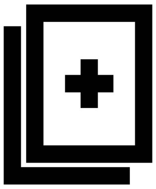 Basit ve minimalist uygulama kullanıcı arayüzü vektör simgesi