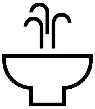 Mobilya simgesinin vektör illüstrasyonu