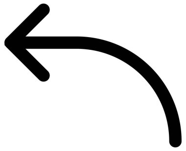 beyaz arkaplanda izole edilmiş yönü olan siyah çizgi ok simgesi 