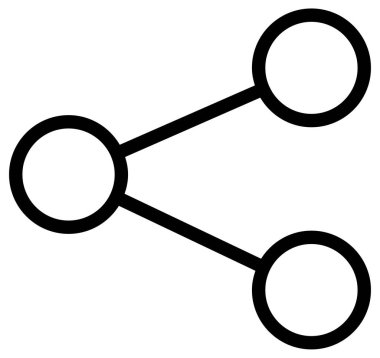 paylaşımlı simge vektör illüstrasyonu
