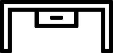 Mobilya simgesinin vektör illüstrasyonu