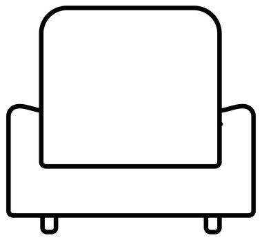 Mobilya simgesinin vektör illüstrasyonu