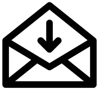 Postanın basit vektör simgesi 