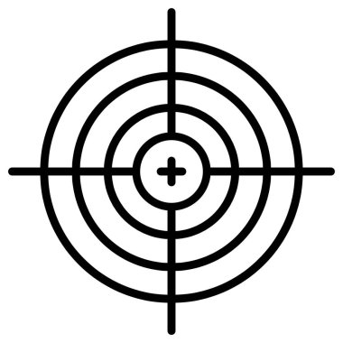 Basit ve minimalist askeri vektör simgesi