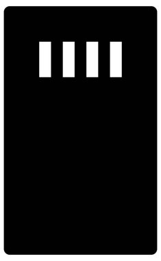 Basit ve minimalist polis vektör simgesi