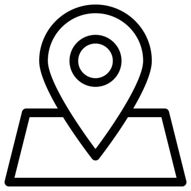 gps navigasyon işaretleyici vektör simgesi