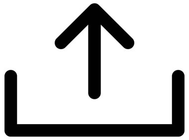 ok vektör simgesi yükle.