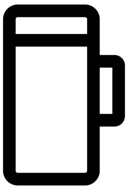 Beyazın üzerinde basit ve minimalist kamp vektör simgesi 