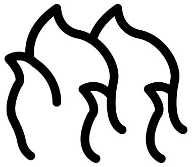 Beyaz arkaplanda basit ve minimalist siyah felaket vektör simgesi