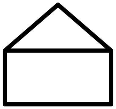 ev satırı vektör simgesi  