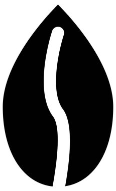 Bir yaprağın siyah beyaz vektörü