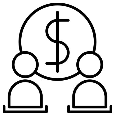 protesto simgesi, satır vektör illüstrasyonu 