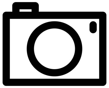 Beyaz arkaplanda basit ve minimalist eğlence vektörü simgesi