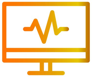 Beyaz arkaplanda basit ve minimal sağlık ve tıp vektörü simgesi