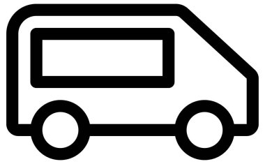 dağıtım ve lojistik vektör simgesi.