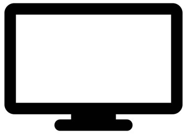 bilgisayar izleme simgesi, vektör illüstrasyonu