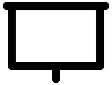 sunum tahtası basit vektör simgesi