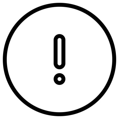 ünlem işareti simgesi, vektör illüstrasyonu