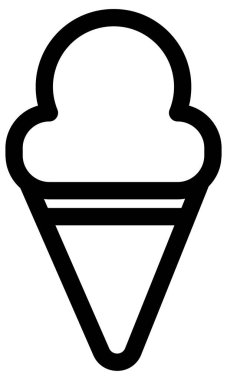 dondurma çizgisi vektör simgesi