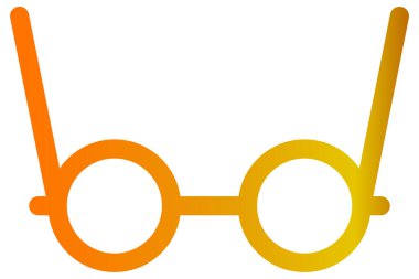 Gözlük ve güneş gözlüğü ikonu. vektör illüstrasyonu