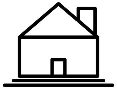 ev satırı vektör simgesi  