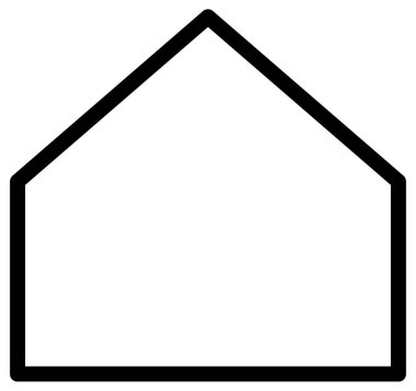 ev satırı vektör simgesi  