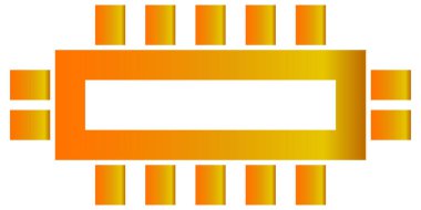 Bir klasörü olan sarı kare kutu