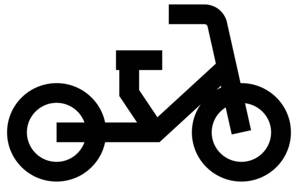 自転車のアイコンのベクトル図 — ストックベクタ