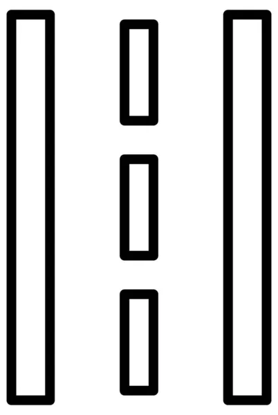 Jednoduchá Minimalistická Ikona Tučného Vektoru Čerpací Stanice — Stockový vektor