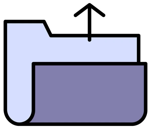 Linienvektorsymbol Hochladen — Stockvektor