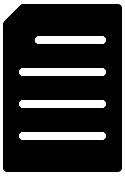 Liste Vektor Symbol Stil Ist Zweifarbig Flaches Symbol Schwarz Weiße — Stockvektor